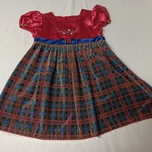 4/$60 Red Plaid Toddler Dress - Size 4